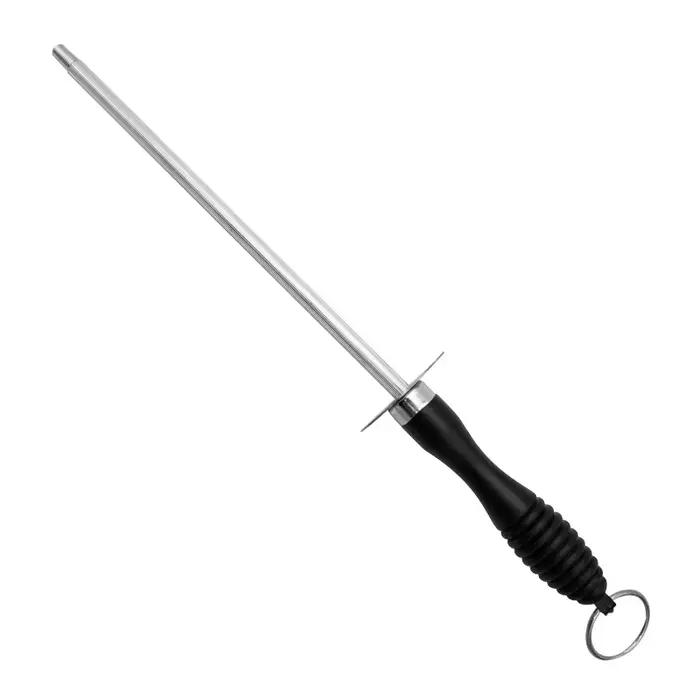 Aiguiseur professionnel en acier au carbone, aiguiseur de couteau durable avec poignée en ABS, outil