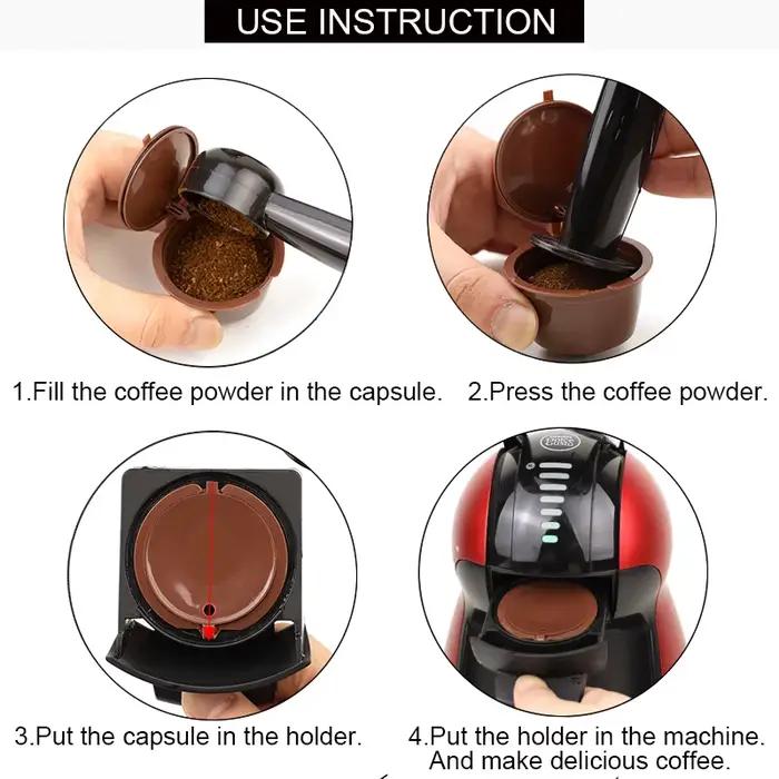 Capsules de café rechargeables pour Dolce Gusto, dosettes vides réutilisables, tasse filtrante en pl