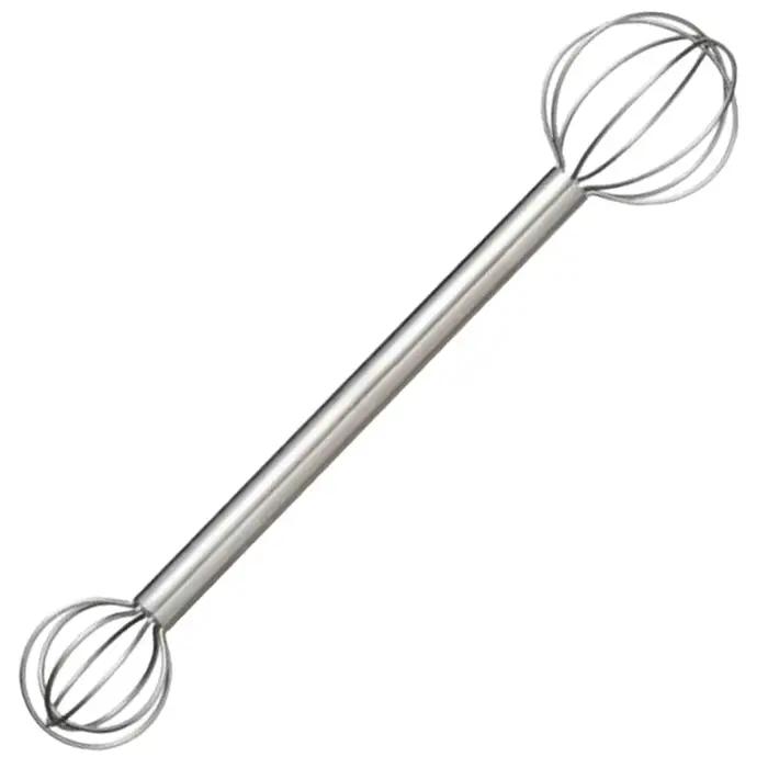 Muddler Miso japonais, cuillère à mélanger fouet à Double tête en acier inoxydable, bâton d'agitatio