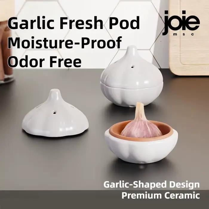 Joie – boîte de rangement d'ail, étanche à l'humidité, Anti-moisissure, Ventilation, pot de rangemen