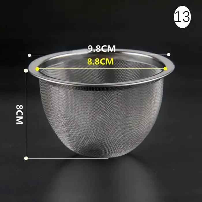Infuseur à thé réutilisable en acier inoxydable 304, filtre à thé, passoire à thé, théière, cuir che