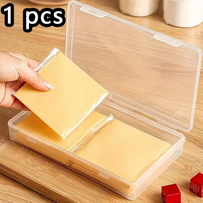 Boîte de rangement transparente pour fromage, conception d'étanchéité à encliquetage, évite la conta