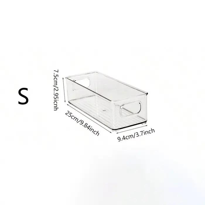 Boîte de rangement alimentaire empilable pour réfrigérateur avec poignée, organiseur de cuisine