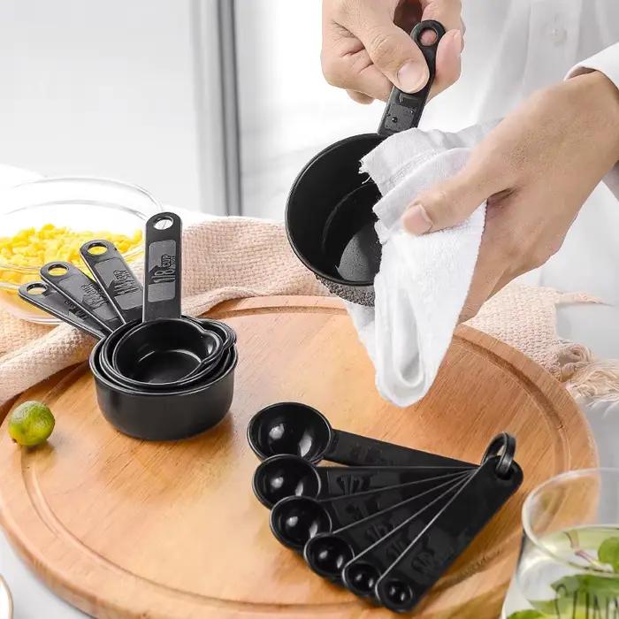Ensemble de tasse à mesurer en plastique Olecranon, cuillère à mesurer graduée, outils de cuisson mé