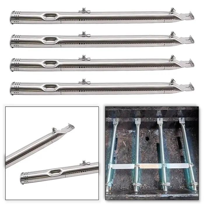 Brûleur à Tube pour barbecue, accessoire de 4 paquets, brûleur de gril à gaz pour voyage, cuisine, p