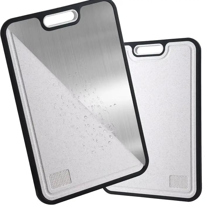 Planches à découper en titane pour cuisine, planche à découper Double face de qualité alimentaire, p