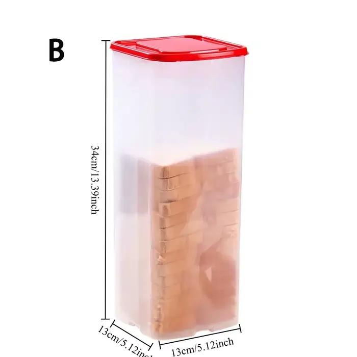 Boîte à pain en plastique avec couvercle hermétique et plateau, boîte de rangement pour pain, boîte 
