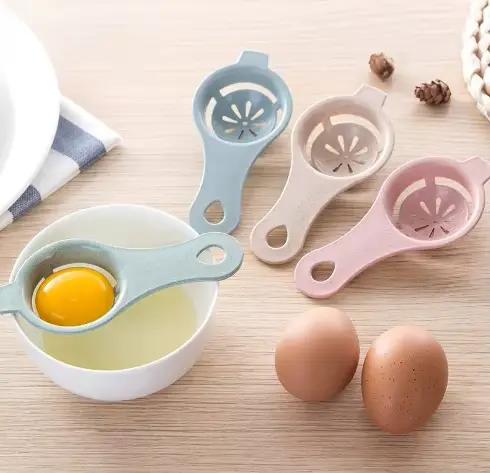 Séparateur d'œufs en tige, filtre blanc et jaune, outil de séparation de cuisson de cuisine