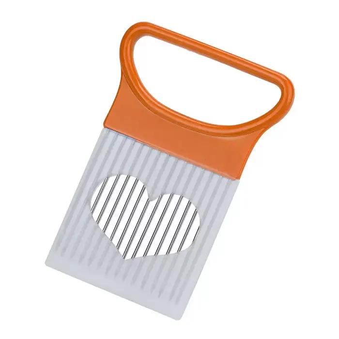 Trancheuse d'oignons sans effort avec ce 1 pièce, trancheuse d'oignon colorée, porte-oignon en acier
