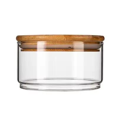 Bol en verre à salade japonais avec couvercle, pot de stockage de fruits, Tupperware empilable, orga