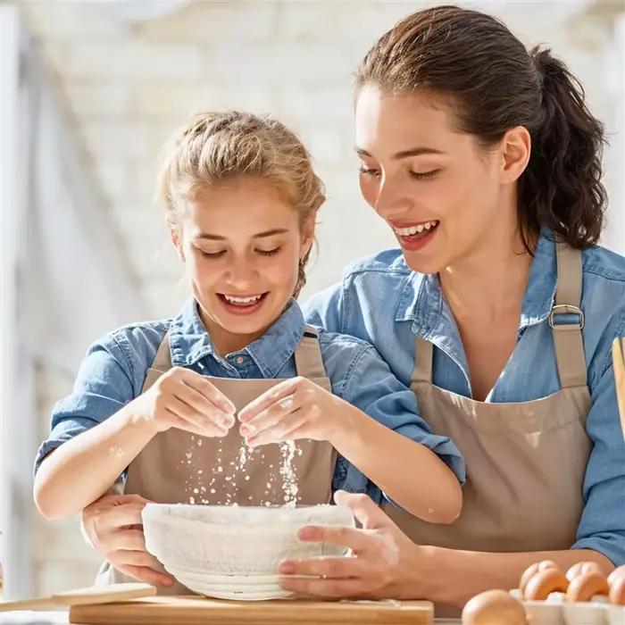 VELIF-12Pcs 5 pouces Banneton panier d'épreuve de pain pâte ronde anti- levain bols d'épreuve de pât