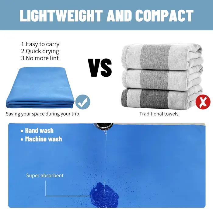 Serviette en microfibre Mutao avec sac en filet, serviettes absorbantes à séchage rapide pour le Cam