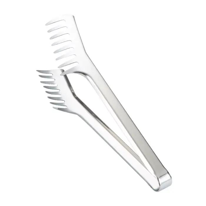 Pince à spaghetti en acier inoxydable, 9 pouces, pince à pâtes, en forme de peigne, porte-aliments, 