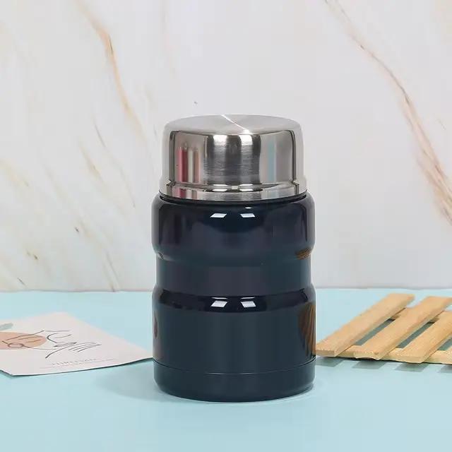 Boîte à déjeuner isolante en acier inoxydable, soupe avec cuillère, conteneurs, tasse thermique, fla