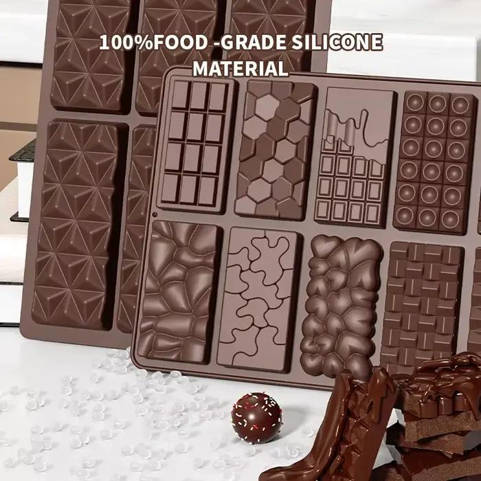 Moule à chocolat de dubaï, barre de chocolat pistache, moule épais en Silicone pour remplir les barr