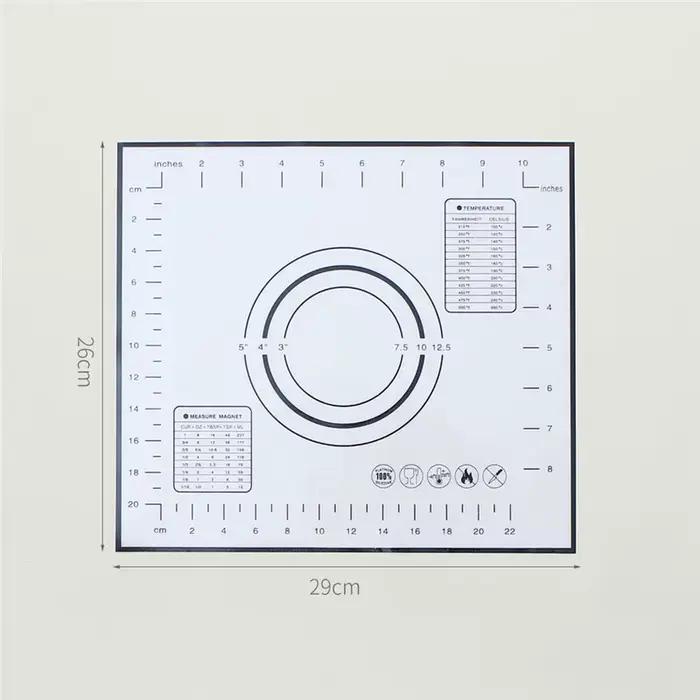 Tapis de cuisson en Silicone 60/50/40cm, feuille de pétrissage, tapis de pâte pour la cuisine, pâte 