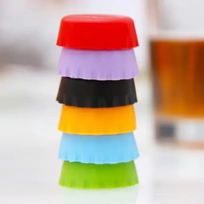 Bouchons de bouteilles de bière en Silicone, couleurs acidulées, Bar, brassage à domicile, fabricati