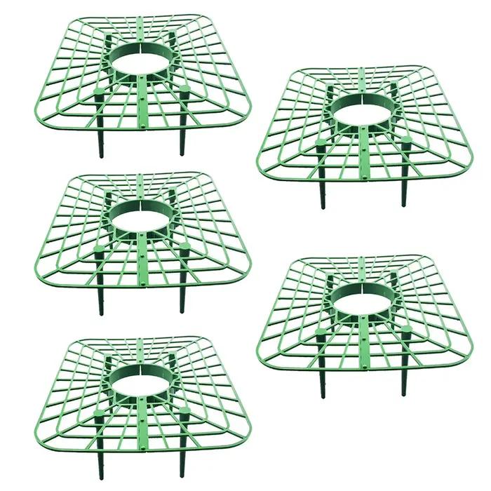 5/10 supports carrés en plastique pour fraises, tomates et poivrons – Supports de jardinage pour pla