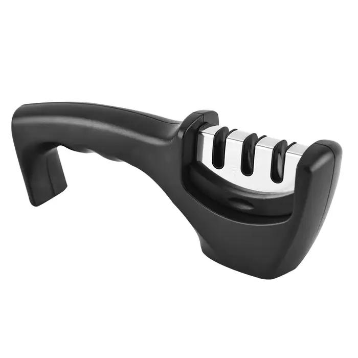 Aiguiseur de couteaux professionnel 4 en 1, ciseaux de cuisine manuels, pour toutes les tailles, acc