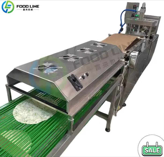 Machine à pain arabe commerciale automatique, machine à pain pita du Moyen-Orient, machine à crêpes 