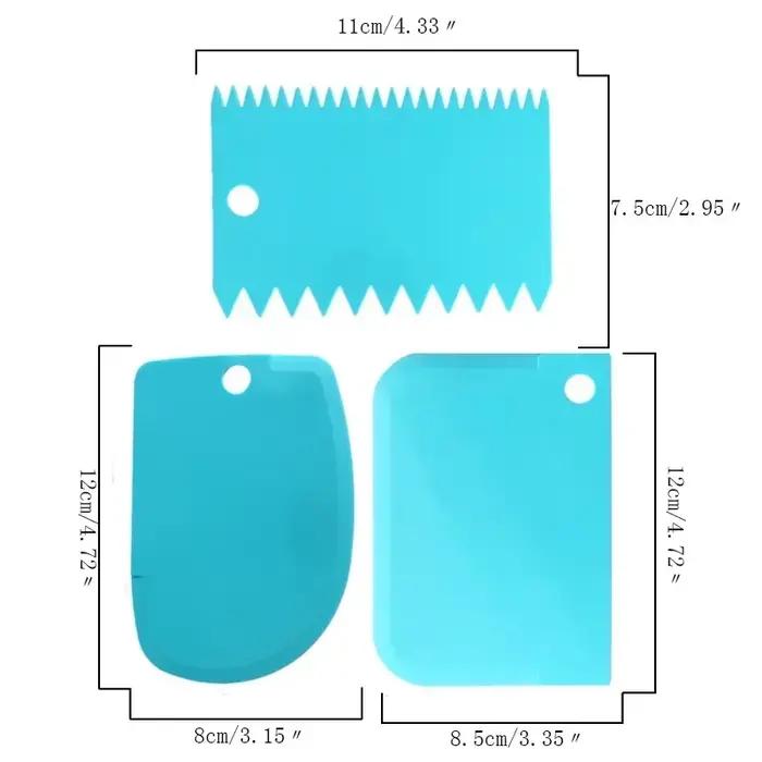 Douilles à pâtisserie en Silicone bleu, 26 pièces, buses de crème pour gâteaux, outils de décoration