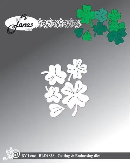 Pochoirs de découpe trèfle à quatre feuilles, également appelés trèfles porte-bonheur, pour scrapboo