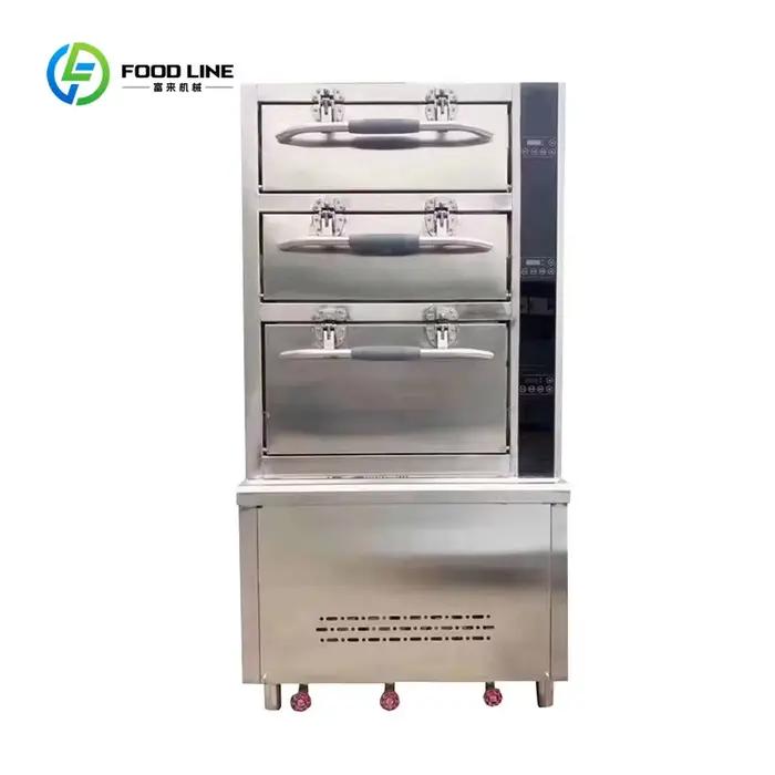 Machine à vapeur pour aliments en acier inoxydable personnalisée, commerciale, pour fruits de mer, r