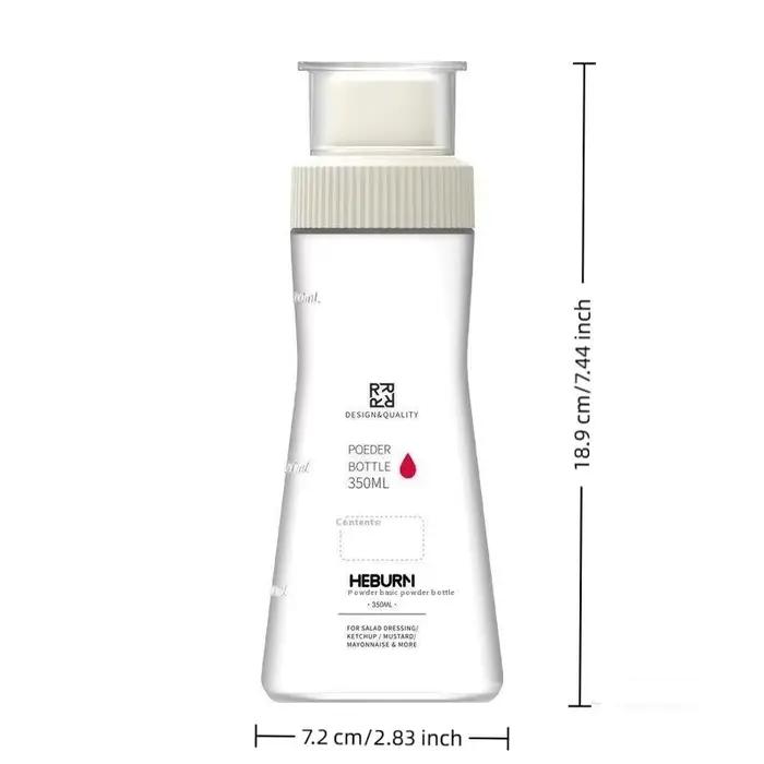 1 pièces 350ML bouteille d'assaisonnement poivre épice sel pot de sucre pot de farine pot de poudre 
