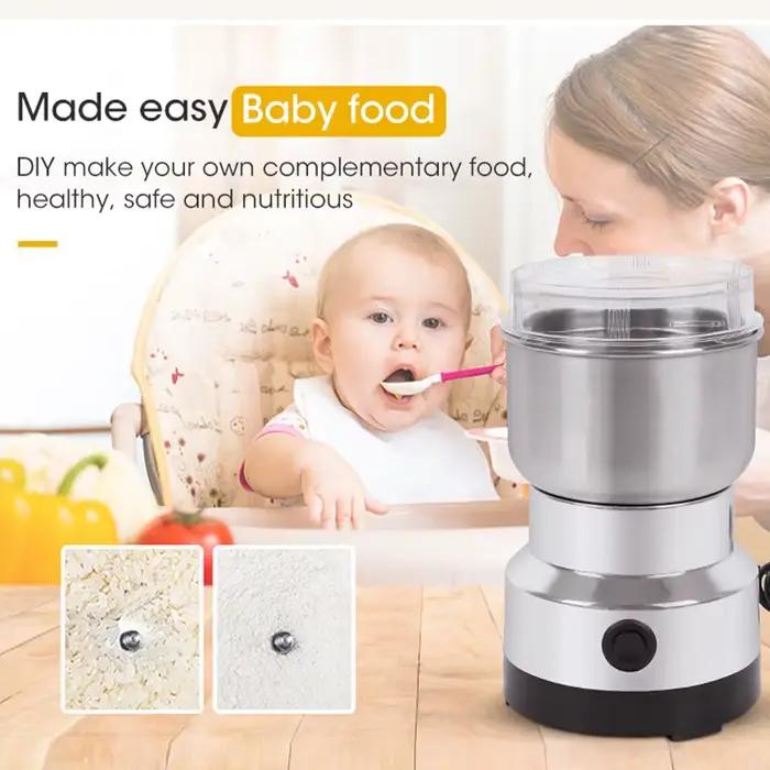 Mini broyeur électrique domestique, pulvérisateur d'aliments pour bébés ultrafins, moulin à café, mo