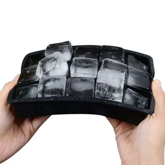 Nouveau 15 grille Silicone glaçon moule grand plateau moule glace fabricant Non toxique Durable Bar 