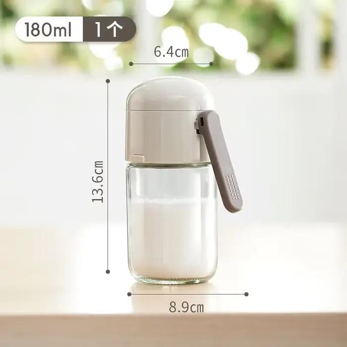 Salière et Shakers de Cuisine, Bouteille d'Assaisonnement en Verre, Mesure de Précision, à Chaque Pr