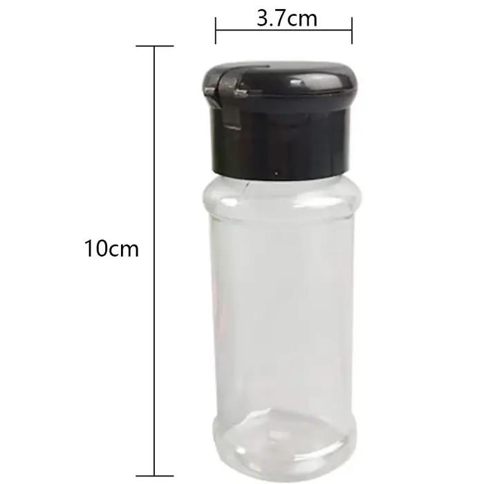 Bouteille d'épices de 100ml, pot d'assaisonnement noir, bouteille de poivre, condiments de Barbecue,