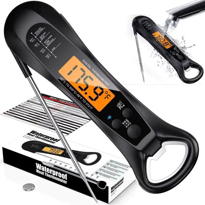 Thermomètre à viande à lecture instantanée pour la cuisson, thermomètre alimentaire numérique rapide