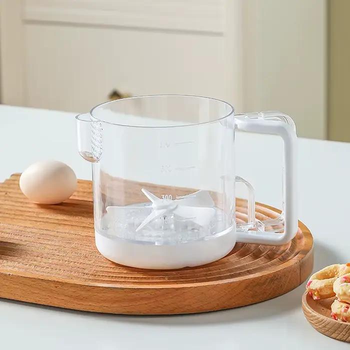 Bouteille Shaker à salade, tasse à remuer semi-automatique pour la cuisine, batteur d'œufs, tasse de