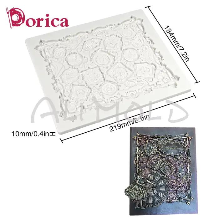 Moule à Fondant en Silicone, horloge pays des merveilles, moule à gâteau au chocolat, bricolage, rés