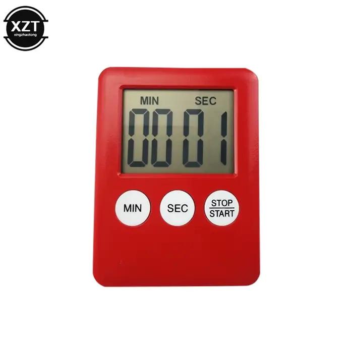 Minuterie Magnétique Numérique Cuisine Horloge Sommeil Compteur à Rebours Alarme Forte Aimantée Pour Plats Créatifs Occasions Spéciales