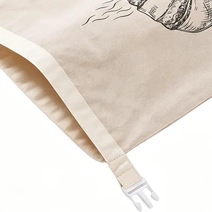 Sac à pain en cire d'abeille avec boucle