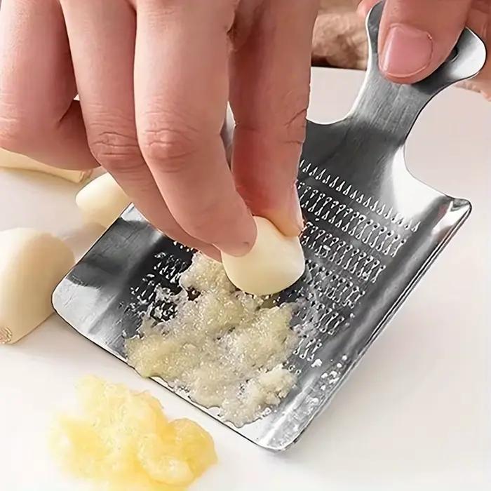 Râpe à ail et gingembre en acier inoxydable, accessoire de cuisine pour la préparation des aliments, 1 pièce