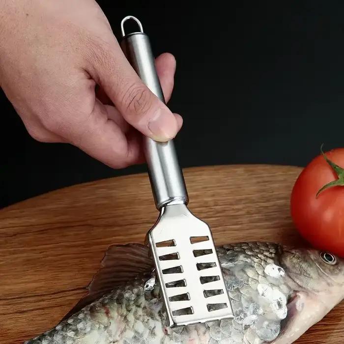 Couteau à écailles de poisson en acier inoxydable