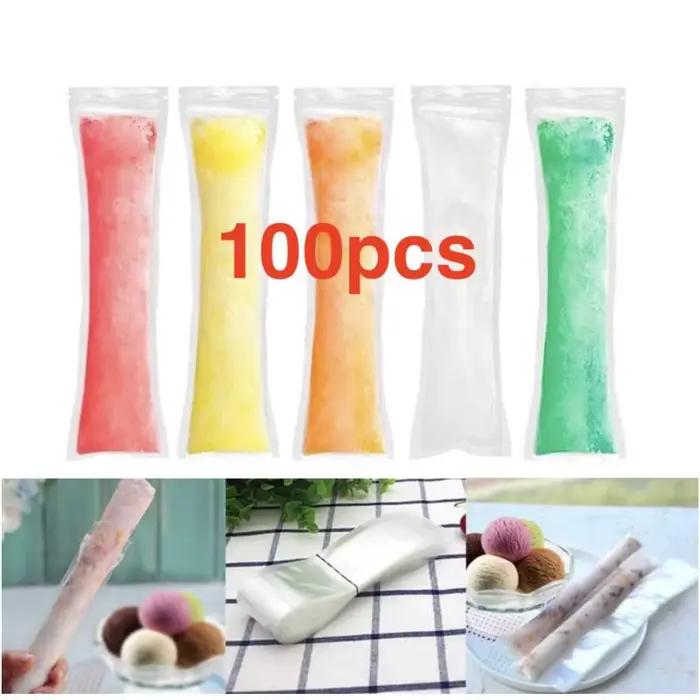100 sacs de congélation jetables pour bâtonnets glacés DIY, moules pour crèmes glacées maison, activités estivales