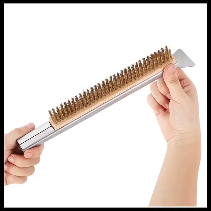 Brosse à pierre pour four à pizza avec raclette 21 pouces