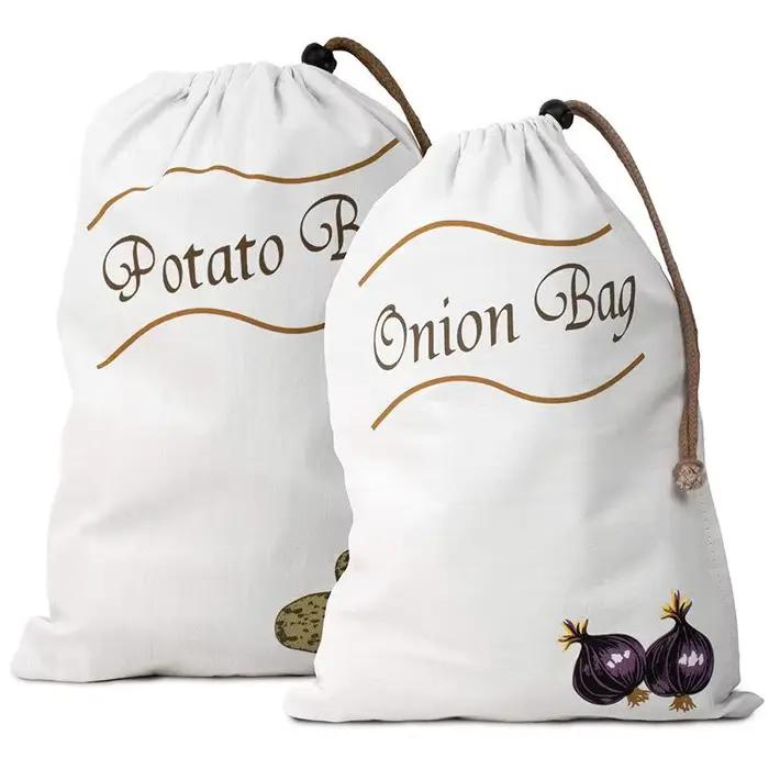 Sac de rangement pour pommes de terre et oignons