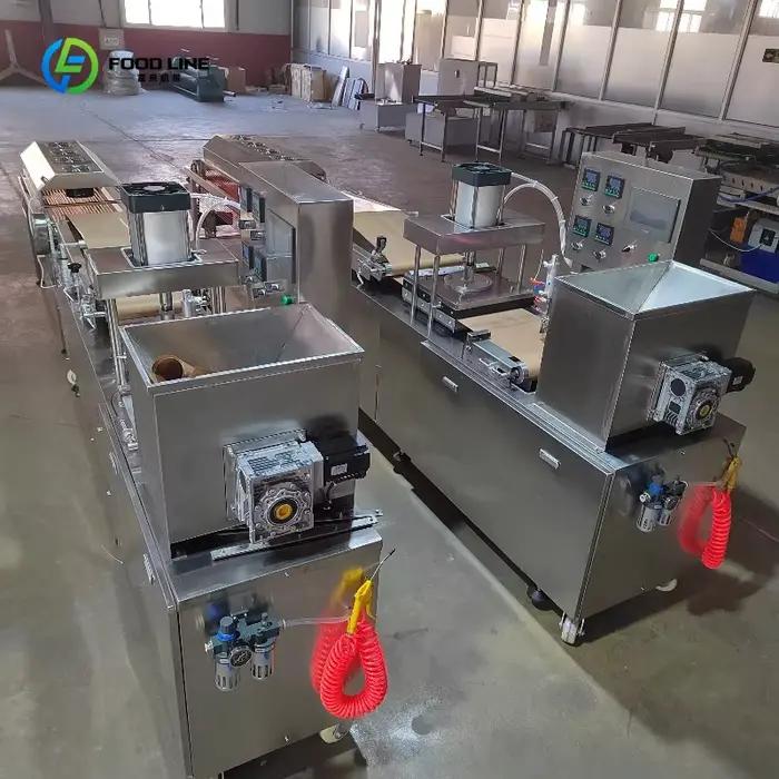 Machine automatique commerciale personnalisée pour la fabrication de pita, machine à pain plat arabe pour la production de crêpes indiennes et de produits de boulangerie du Moyen-Orient