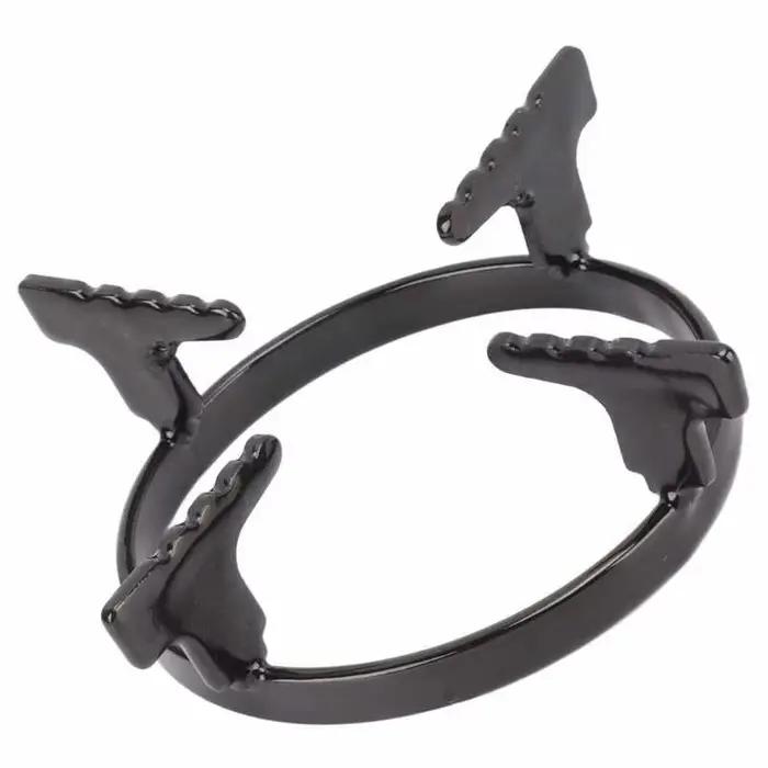 Support de wok en fonte pour cuisinière à gaz et plaque de cuisson accessoire de cuisine robuste et durable pour poêles et casseroles
