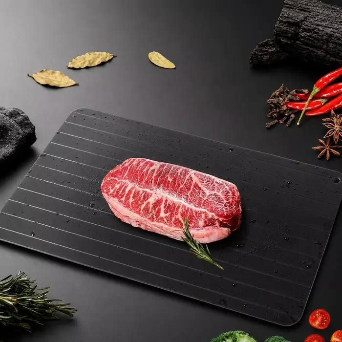 Grand plateau de décongélation rapide pour viande congelée, planche de décongélation rapide pour aliments, outil de cuisine