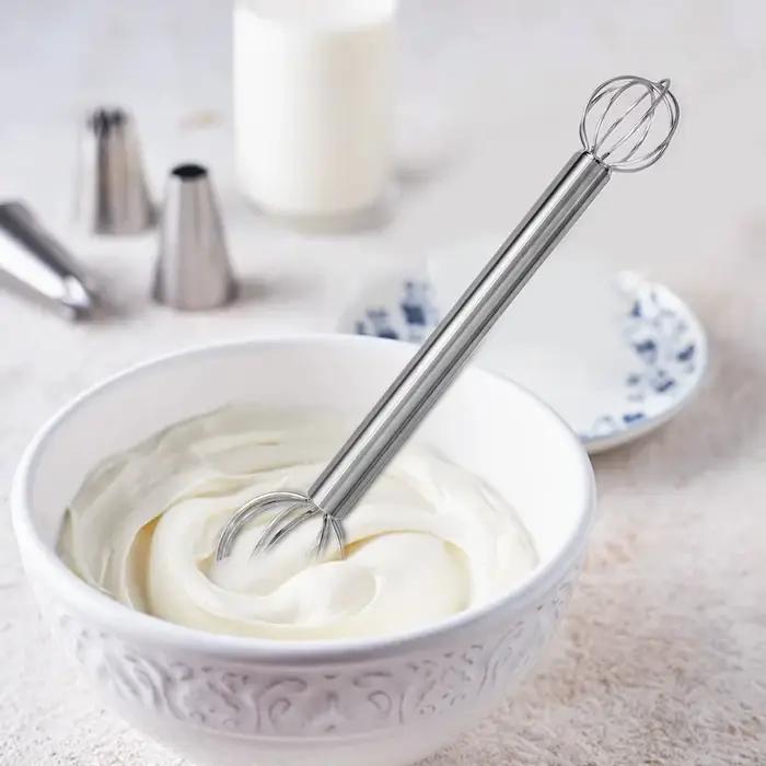 Bâton d'agitation Miso en acier inoxydable 304, fouet à Double tête, tondeuse manuelle de crème, cuillère à remuer, mélangeur de qualité alimentaire, outil de cuisine