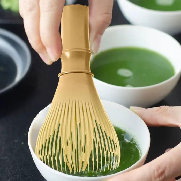 Fouet à matcha de qualité alimentaire, réutilisable, pour mélanger et agiter la poudre de thé matcha