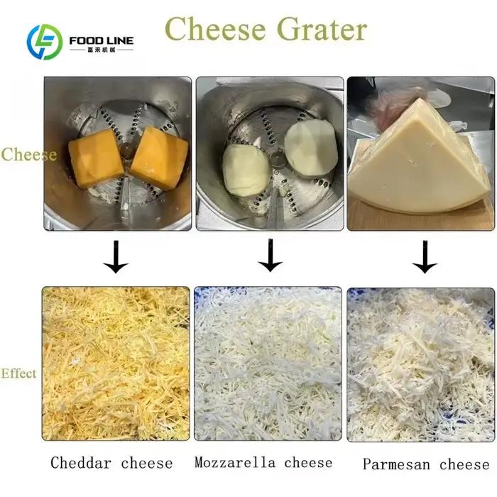 Machine à râper le fromage mozzarella électrique personnalisée, haute efficacité, qualité commerciale, adaptée aux restaurants et aux cuisines
