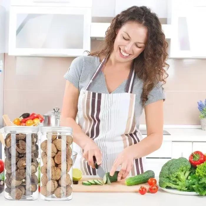 Bocaux de Rangement Transparents en Plastique Scellés