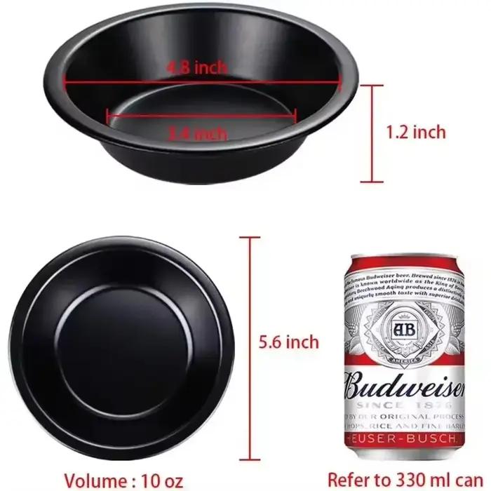 2/4/8 pièces Mini moules à tarte 5 pouces boîtes à tarte antiadhésives rondes pain et viande ustensiles de cuisson pour four et cuisson instantanée nouveau